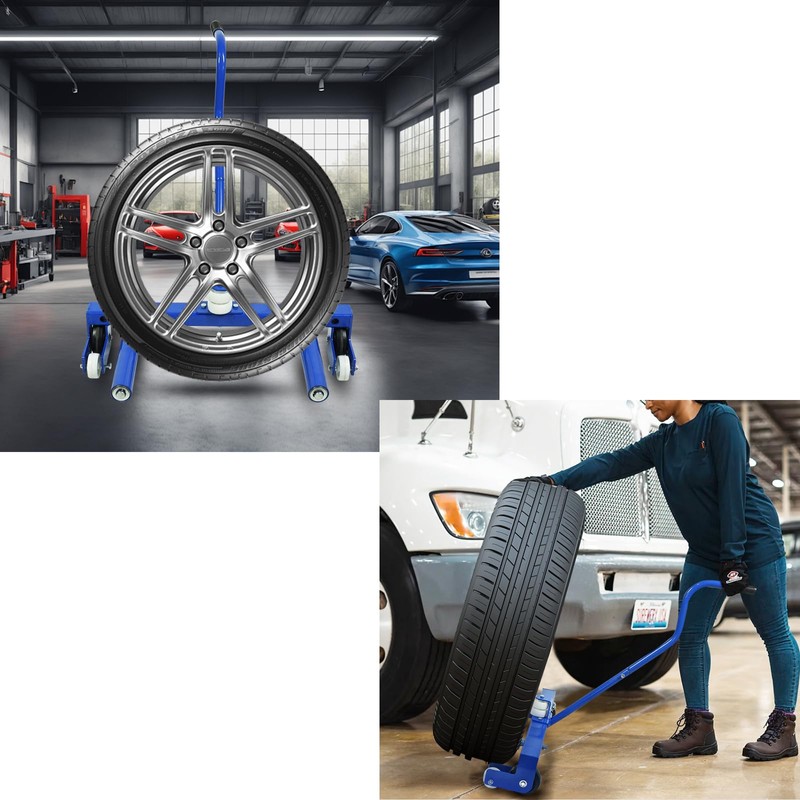 Garvee 500 Lbs Heavy-Duty Tire Dolly - Adjustable Tire Moving
