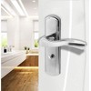 SagaSave Stainless Steel Door Lock Set, Privacy Interior Door Lock