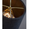 4x5x5 Granite Grey Burlap Drum Lampshade - Perfect for Chandeliers,