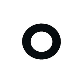 Sur-Seal CRG384-08.100.125.150 150# Compressed Fiber Ring Gasket, Biltrite NSF EPDM, 1" x 1/8" Thick