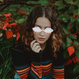 NOLITOY 1 Pair Rimless Sunglasses for Men Women, Vintage Rimless Cloud Sunglasses Candy Color Glasses Tinted Frameless Eyewear for Party