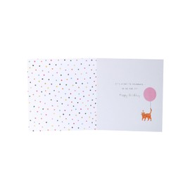 UK Greetings | Birthday Card for Her/Friend | Happy Birthday Gifts | Her, Girls, Women | Party Cats Design | With Envelope | 165 x 165 mm