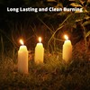 12-Hour White Candles Compatible with Candle Lanterns, Long-Burning Candles for