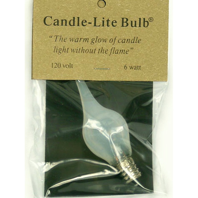 Pack of 12 6 Watt Large Candle-lite Light Bulbs