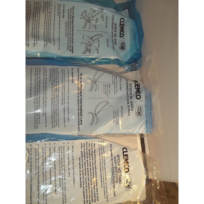 Lisongin Clemco Apollo 600 & 60 Helmet Lens Sandblasting Inner