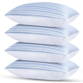 Cooling Pillows Standard Size Set of 4, Hotel Collection Bed Pillow for Sleeping Pillows 4 Pack for Back, Stomach or Side Sleepers, Soft and Supportive Washable Pillows for Bedroom