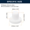 sourcing map 16 Pieces White Rubber Stopper, 9mm Plug Holes