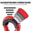 Aaiwa 2PCS 3/4" Strength Shackle D-Ring Set For Tow Strap