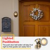 2 Pack Lighted Doorbell Button Replacement, Easy to Install Wired