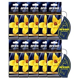 AREON Mon Car Air Freshener Vanilla Mia Sweet Hanging Blue Set Multi Pack of 10