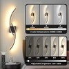 Battery Operated Wall Sconce Set of 2, 3000K-6000K LED Dimmable