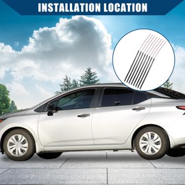 Hihaha 12V Car Interior 15 LED Strip Light Flexible 30cm / 8Pcs White Lamp