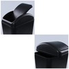 Cubo de Basura de Plástico, Bote de Basura Negro con
