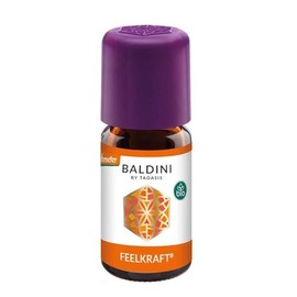 Baldini Baldini Feelkraft BIO, Bio Duftmischung mit 100 % naturreinen ?therischen ?len und Alkohol, ?lmischung mit Lemongras, Limette und Orange, 5 ml