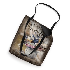 Vintage Flower White Butterfly Watercolor Painting Just Tote Bag