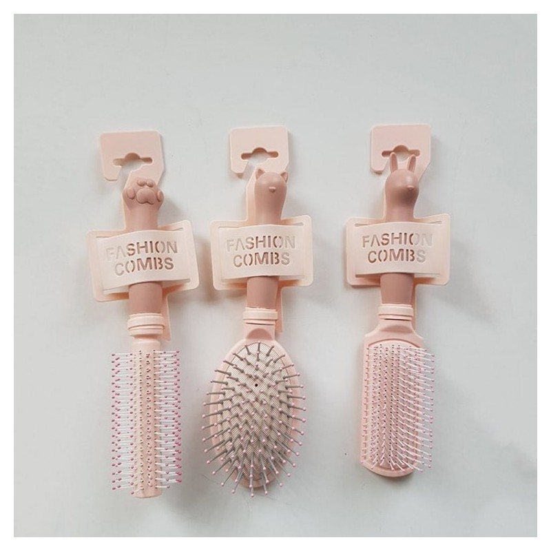 Pingsho266 Hair Comb Cushion Volume Massage Brush Scalp Brush 3-Piece