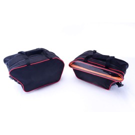 Bestem (LGDU-MUL12-SDL-R) Black Saddlebag Liners with Red Piping for Ducati Multistrada 1200 (prior to 2015) - Pair