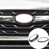 carmotion88 Matte Black Front Rear Emblem Trim Ring Badge Kit
