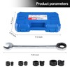 IBOSAD Manual Knockout Hole Punch Driver Kit 1/2",3/4",1",1-1/4" Electrical Conduit