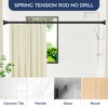 Adjustable Shower Curtain Rod 31-104 Inch, Never Rust Stainless Steel