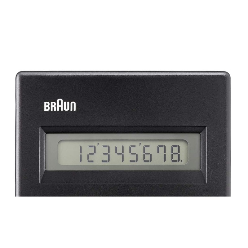 BRAUN BNE 001 BK KULT-TASCHENRECHNER, DIETER RAMS, 8 STELLIGES LCD-DISPLAY