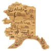 Totally Bamboo Destination Alaska State Shaped Serving and Cutting Board,