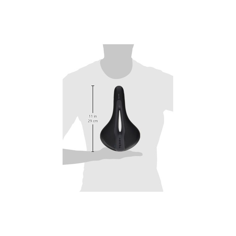 Ergon Men's Figura Max Cycling Saddle – Black, Large