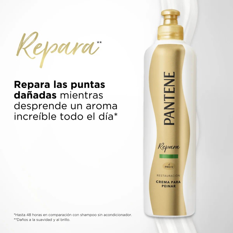 Crema para Peinar Pantene Restauración Controla el Frizz 300ml