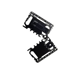 40 in 1 Money Clip Multi Funtion Tool Credit Card Sized EDC for Survival and Everyday Use (Black, Combo 5 in 1 Money Clip Black)