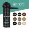 UOYOU BLACK Hair Fibres for Thinning Hair 27.5g Bottle with