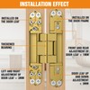 Lipshome 6" Hidden Door Hinge/Concealed Hinges,Invisible Hinges,Invisible Door Silent 180
