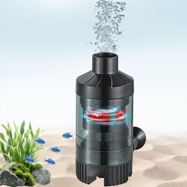 Carefree Fish Aquarium Small Sponge Bubble Filter with Fish Poops Collector Quiet for 3~8Gal Fish Tank for Saltwater and Freshwater(Not Include Air Pump)