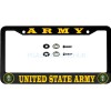 Unbranded License Plate Frame Black Stainless Steel Vinyl Lettering for