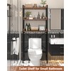 Ecoprsio Over-The-Toilet Storage Rack, 3-Tier Bathroom Organizer Shelf Over Toilet,