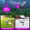T-SUN [2 Pack] LED Solar Spotlights, Waterproof Outdoor Security Landscape