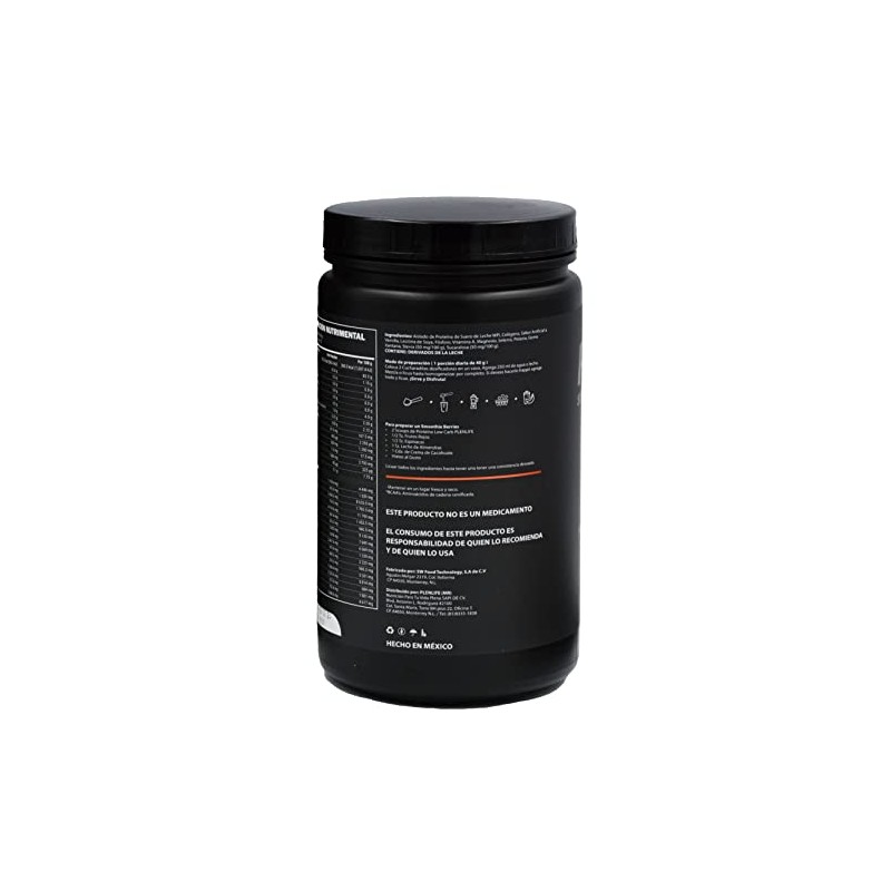 PLENLIFE Proteína en polvo baja en carbohidratos sabor vainilla, 800