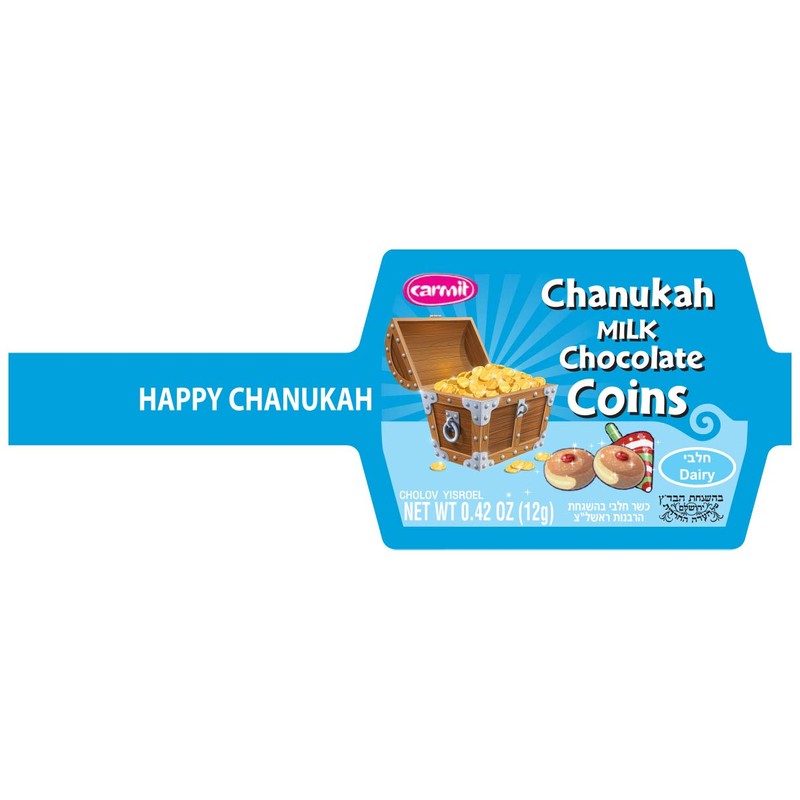 The Dreidel Company Hanukkah Gelt Coins, Made in Israel, Kosher