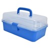 Plastic Storage Box Portable 3 Layer Folding Handheld Tool Organizer