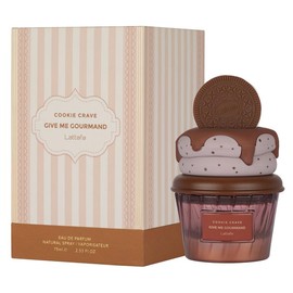 Cookie Crave Gourmand Collection Eau de Parfum 75ml Spray by Lattafa – Sweet, Indulgent Fragrance with Vanilla, Caramel & Dessert-Inspired Notes