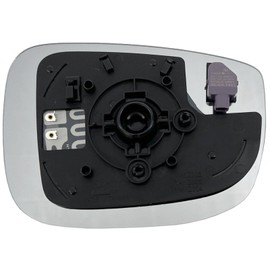 Driver Side Mirror Glass Assembly With Plastic Backing Plate Heated Compatible with 2017-2023 Mazda CX5, 2016-2023 CX9 (Blind Spot Detection System) BSD