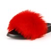 Hangrui Women's Faux Fur Slides, Open Toe Cute, Comfortable Fluffy