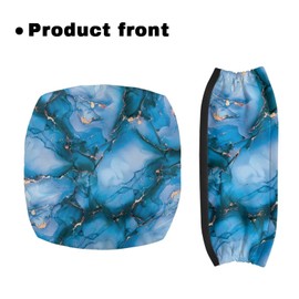 Luarisgur Blue Marble Accessories for Rollator Walkers Pattern Rollator Walker Seat and Backrest Covers Removable & Washable Walkers for Seniors with Seat Gift Covers for Men Ladies