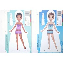 Dress-Up Girls Paper Dolls Set of 2