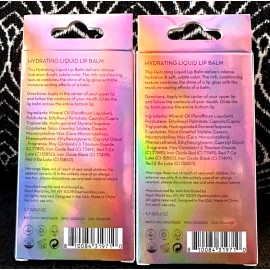 PEARL WORLD COSMETICS 2pk PEARL WORLD CUPCAKE PINK MARBLED HYDRATING SHINE LIP GLOSS & LIP BALM IN ONE