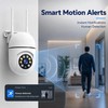 Hawkray 2 Pack Indoor Home Security Camera, Plug-in WiFi, 2.4&5GHz