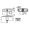 TriMark Tonneau Cover Counter Clockwise Pop-Up T-Handle Lock Kit |