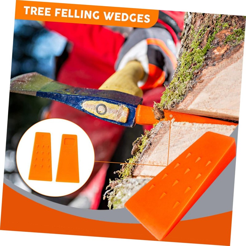 Levemolo 4pcs Tree Felling Wedges for Logging Durable Wood Cutting
