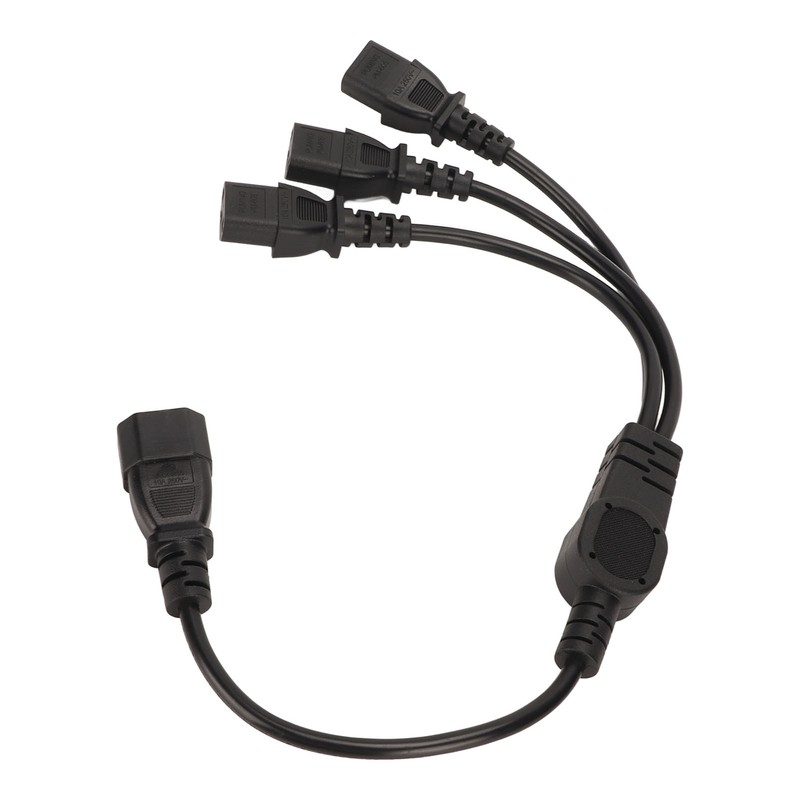 IEC 320 C14 to 3 X C13 Power Cable Universal