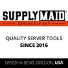 SupplyMaid Waterproof Server Apron - Short Stainproof Waist Apron for