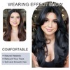 Jolelyne Layered Wavy Wigs with Curtain Bangs for Women Snythetic